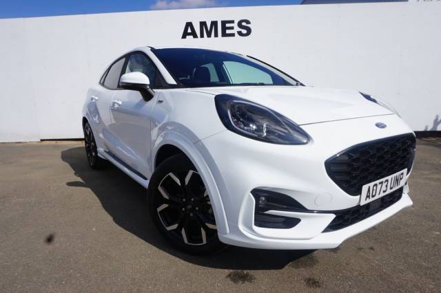 Ford Puma 1.0 EcoBoost Hybrid mHEV ST-Line X 5dr DCT Hatchback Petrol White
