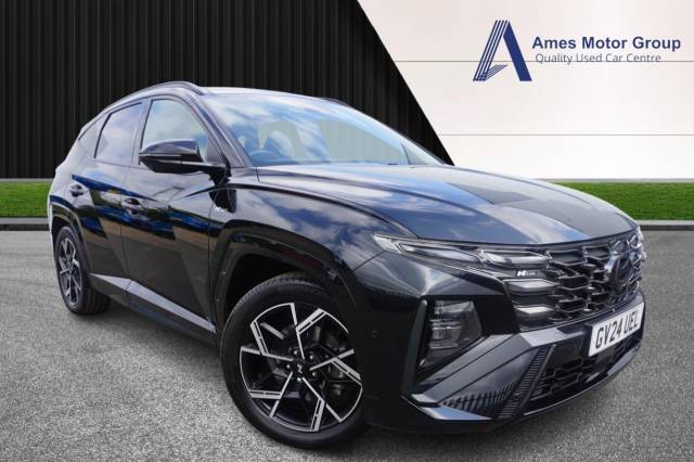 Hyundai Tucson 1.6T 48V MHD N Line S 5dr 4WD DCT Estate Petrol Black