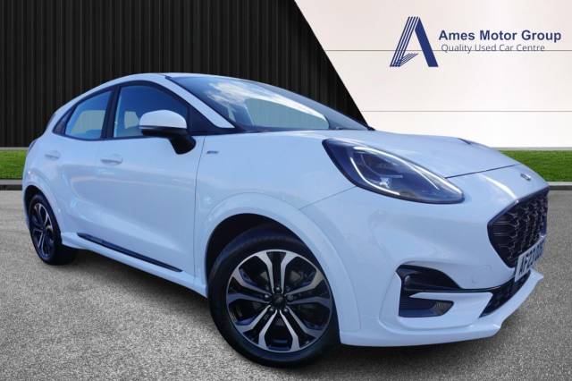 Ford Puma 1.0 EcoBoost Hybrid mHEV ST-Line 5dr Hatchback Petrol White