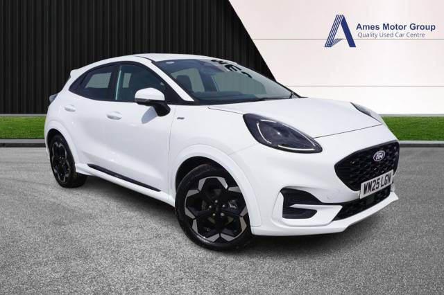 Ford Puma 1.0 EcoBoost Hybrid mHEV ST-Line X 5dr DCT Hatchback Petrol White
